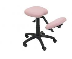 Piqueras y Crespo Lietor Taburete de Oficina, Rosa pálido