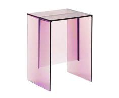 Kartell MAX-Beam Taburete, PMMA, Rosa, 27 x 33 x 47 cm