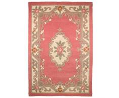 Just Contempo – Lotus Alfombra con diseño de Flores, Color Azul, Rosa, 120 x 120 cm