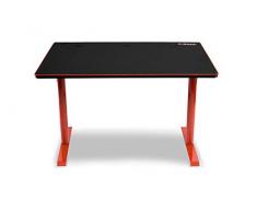 Arozzi Arena Leggero Rojo - Escritorio (Derecho, Rectangular Shape, MDF, Acero, Microfibra, Rojo)