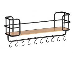 Wenko Wandregal Loft, Badezimmerregal, Wohnregal Estantería de Pared, Metal, Negro, 79 x 28 x 19,5 cm