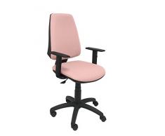 Piqueras y Crespo Elche Silla de Oficina, Tela, Rosa pálido, 109x46x46 cm