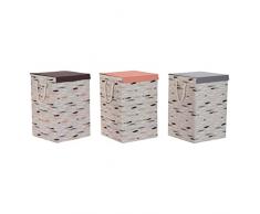 DKD Home Decor Cesto para la Ropa Sucia, Estándar