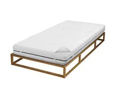 Biberna 809720-001-140 Molton - Protector de Colchón Impermeable (triple capa, SilverCare), 70 x 140 cm, Color Blanco