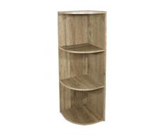 Iris Ohyama, Armario de almacenamiento/Estante de almacenamiento/Armario con puerta/Armario con estante/Librería/Armario de esquina, Modular, Diseño, Oficina - Corner Shelf - CX-3C - Marrón ceniza