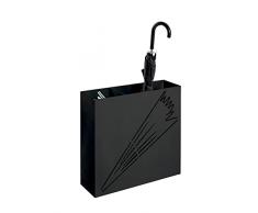 Haku-Möbel Paragüero, Metal, Negro, T 16 x B 50 x H 48 cm