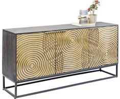 Kare 83836 Aparador Circulo, Madera, Dorado, Talla única