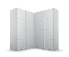 Rauch Möbel Quadra Gabinete de Esquina de Puertas flotantes, Madera de ingeniería, Grau, 181x210x187