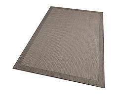 Alfombra de poliester estampada 100 x 150cm modelo BrownRim multicolor