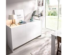 Rimobel KLOE Aparador, Madera de ingeniería, Blanco, Normal