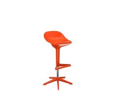 Kartell Spoon Taburete, Naranja, 52 x 76 x 82 cm