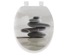 Gelco Design 704926 Zen - Tapa para WC, diseño de Piedras