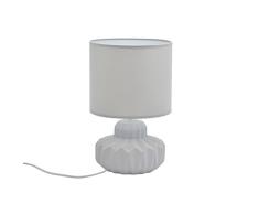 Lámpara de mesa cerámica mate 4 colores D21 x h33,5 cm gris