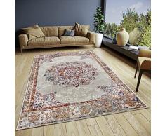 Hanse Home Maderno Alfombra Oriental clásica de Tejido denso con Adornos, Aspecto Vintage, Suave Pelo Corto para Dormitorio, Comedor, Sala de Estar, Pasillo, Crema, 160 x 235 cm