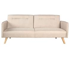 Menzzo Slovak - Sofá Convertible de Madera, Color Beige, 77 x 84 cm, posición Cama: 189 x 102 x 41 cm