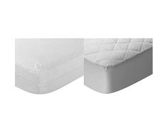 Pikolin Home Funda de colchón Rizo, antialérgico (antiácaros, bacterias y antimoho). 90x190/200cm-Cama 90 (Todas Las Medidas) + Protector de colchón, Cubre colchón Acolchado, Impermeable