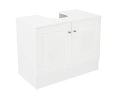 House & Homestyle Unidad Debajo del Fregadero, Madera, White, H 56cm x W 70cm x D 37cm