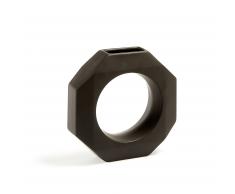 Kave Home Jarrón Login, Negro, En Piedra / Cerámica - Negro