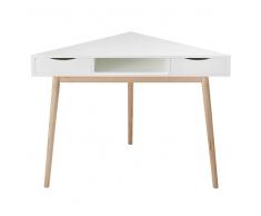 Maisons du Monde Escritorio esquinero vintage blanco Artic