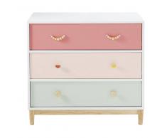 Maisons du Monde Cómoda infantil con 3 cajones Tropicool