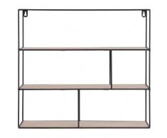 Maisons du Monde Organizador de pared de metal negro