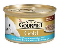 Purina Gourmet Gold Guiso a la Cazuela con Pescado del Océano y Espinacas