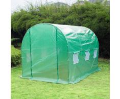 Outsunny Invernadero Caseta Nuevo Verde Acero Plastico 350 x 200 x 200cm