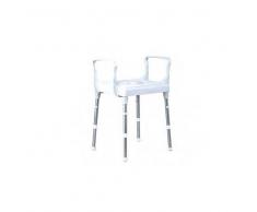 PRIM.S.A. Silla Para Wc Y Ducha Con Reposabrazos, Regulable En Altura.