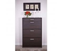 Mueble Zapatero Manzanares 3ab Wengué