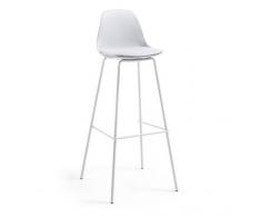 Taburete alto tulip patin gris