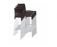 Taburete alto apilable divo 75