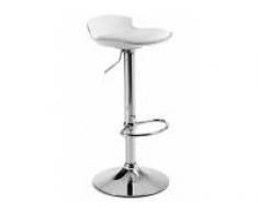 Taburete alto con cojin blanco franklin