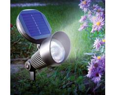 Esotec Foco solar LED de pared y suelo Spotlight