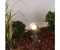 Lampenwelt.com Foco LED con estaca Elvan para exteriores