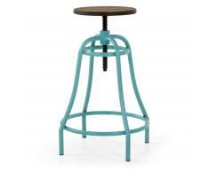 Kave Home Taburete Alto Malira,..., En Metal - Azul