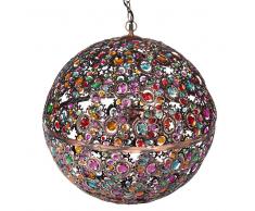 Maisons du Monde Lámpara de techo multicolor de metal y cristal Diám. 50 cm MILLE ET UNE NUITS