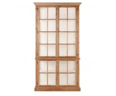 Maisons du Monde Vitrina con 4 puertas de pino reciclado Valbonne