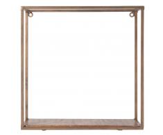 Maisons du Monde Organizador de pared de mango y metal dorado