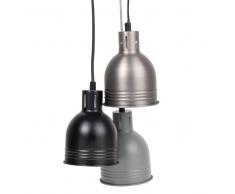 Maisons du Monde 3 lámparas de techo de metal negro