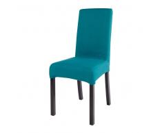 Maisons du Monde Funda de silla de algodón azul pato 41x70