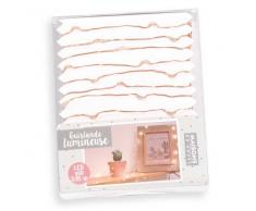 Maisons du Monde Guirnalda luminosa de metal cobrizo L.305 cm 60 LED