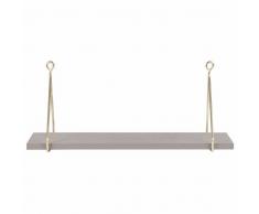 Maisons du Monde Organizador de pared gris y de metal dorado