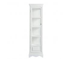 Maisons du Monde Vitrina de madera de paulonia blanca An. 49 cm Joséphine