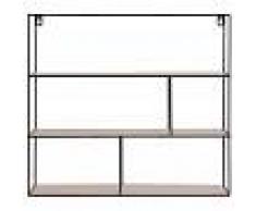 Maisons du Monde Organizador de pared de metal negro