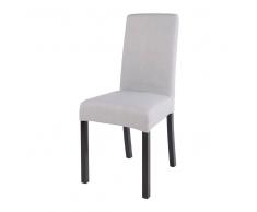 Maisons du Monde Funda de silla de algodón gris 41x70