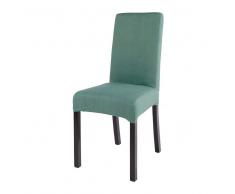 Maisons du Monde Funda de silla de algodón verde 41x70
