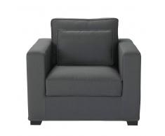 Maisons du Monde Sillón de algodón gris pizarra Milano