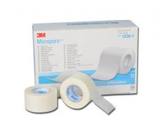 3M Microporo Esparadrapo de papel encendido con adhesivo de silicona 5cm x 5m