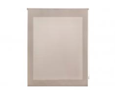Estor enrollable traslúcido liso marfil de 140x175 cm 54429