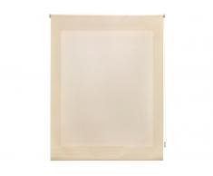 Estor enrollable traslúcido liso beige de 140x175 cm 54419